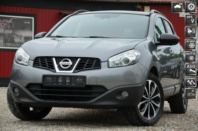 Nissan Qashqai Opłacony 1.6i 120KM Lift Serwis Panorama Navi Kamera 360 Skóra