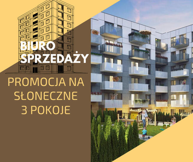 Okazja Widokowe 3 pokoje Sosnowiec Sielec