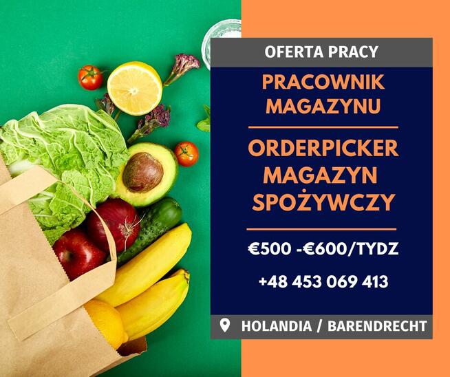 Pracownik magazynu spożywczego w OSS