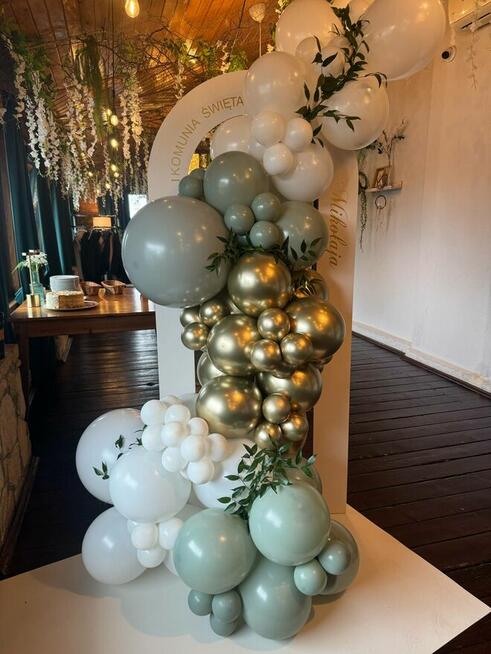 Ścianka balonowa na komunię