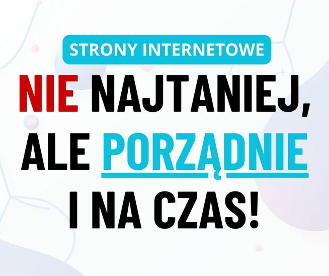STRONY INTERNETOWE - Strony www projektowanie tworzenie