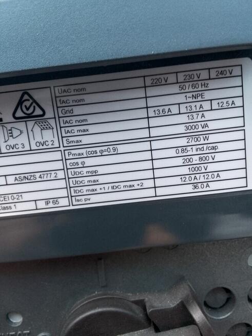 Fotovoltaika inverter sprzedam zamienię 3kw