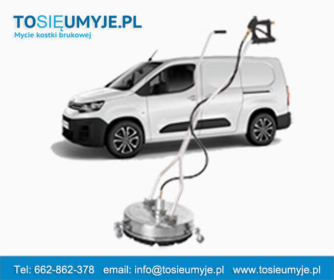 Mycie, czyszczenie kostki brukowej, granitowej TUCHÓW