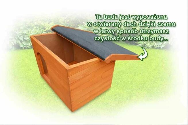 Buda dla psa JEDNOSPADOWA roz: XXL ocieplana, zdejmow.dach