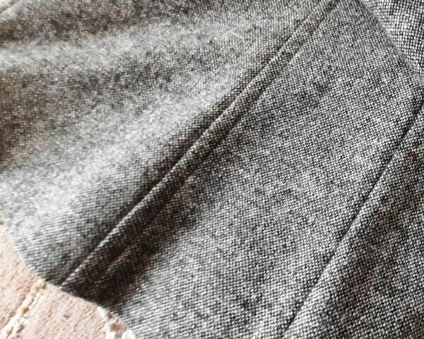 ŻAKIET-Marynarka, melanż szaro-czarny, rozmiar M, wełna