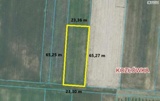 Działka budowlana Kozłówka gm. Kamionka