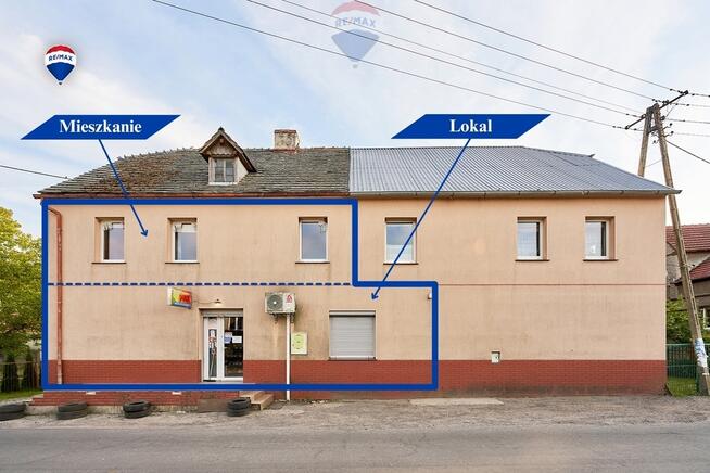 Na sprzedaż lokal usługowo - handlowy + mieszkanie