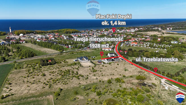 NIECHORZE-UZBROJONA DZIAŁKA BUDOWLANA