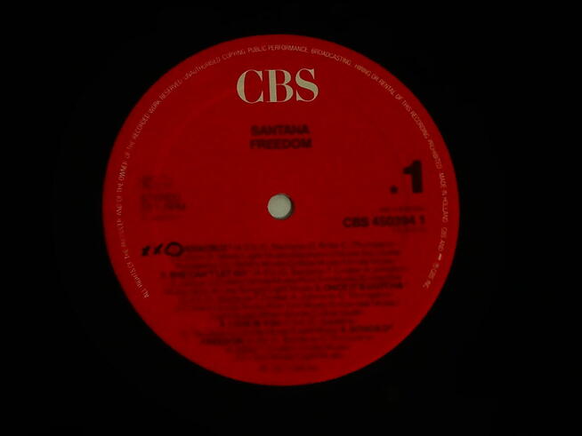 Santana – Freedom CBS 450394 1 - 1987 r.