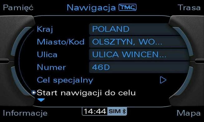 Audi POLSKIE MENU Lektor Nawigacje MMI 3G A4 A5 A6 A8 Q5 Q7