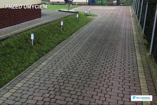 Mycie, czyszczenie kostki brukowej, granitowej WOJNICZ