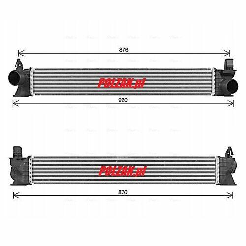 Intercooler chłodnica powietrza Fiat Ducato Boxer Jumper 09-