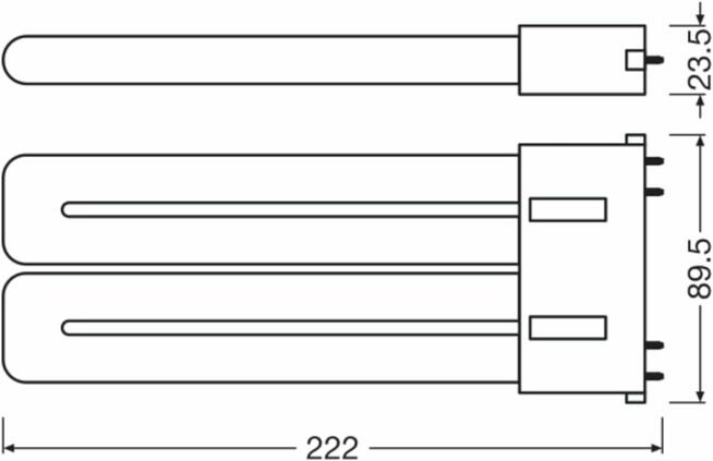 Świetlówka kompaktowa LED PLL 2G10 4pin 20W neutralna 4000K