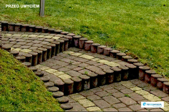 Mycie, czyszczenie kostki brukowej, granitowej WOJNICZ