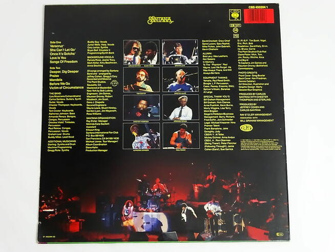 Santana – Freedom CBS 450394 1 - 1987 r.