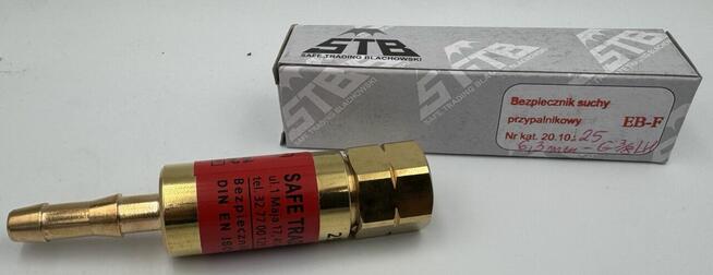 Bezpiecznik przypalnikowy do gazów palnych EBp-F6,3 mm-3/8 L