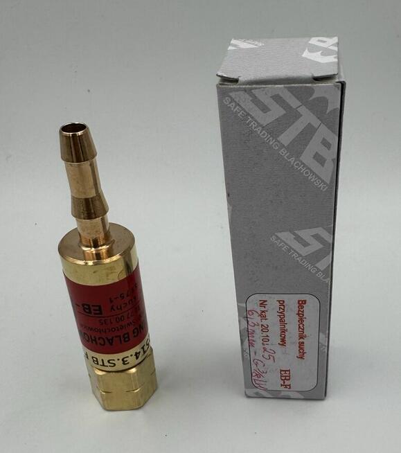 Bezpiecznik przypalnikowy do gazów palnych EBp-F6,3 mm-3/8 L