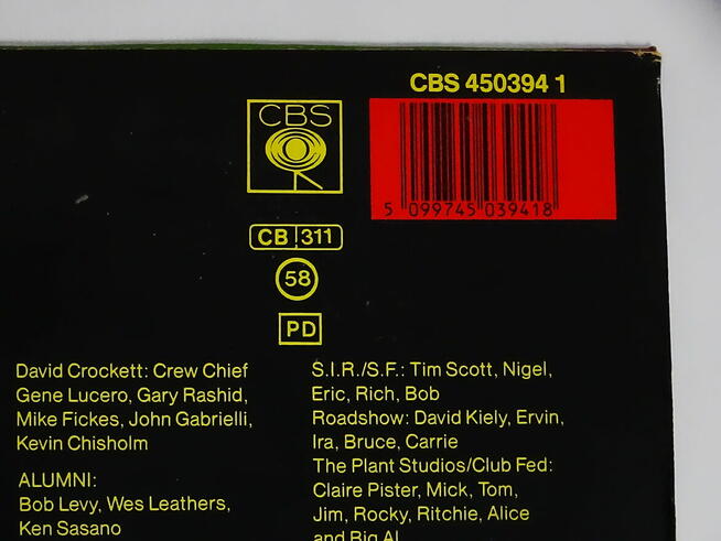 Santana – Freedom CBS 450394 1 - 1987 r.