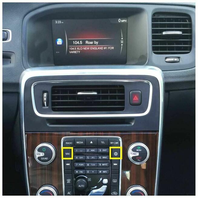 Mapa VOLVO 2025 Sensus S60 S80 V40 V60 V70 XC60 XC70 Europa