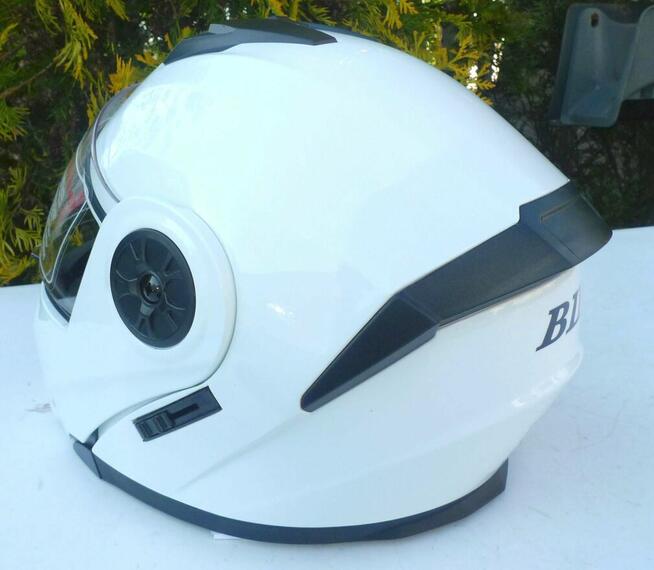 Kask motocyklowy BLD szczękowy rozmiar XL biały połysk blend
