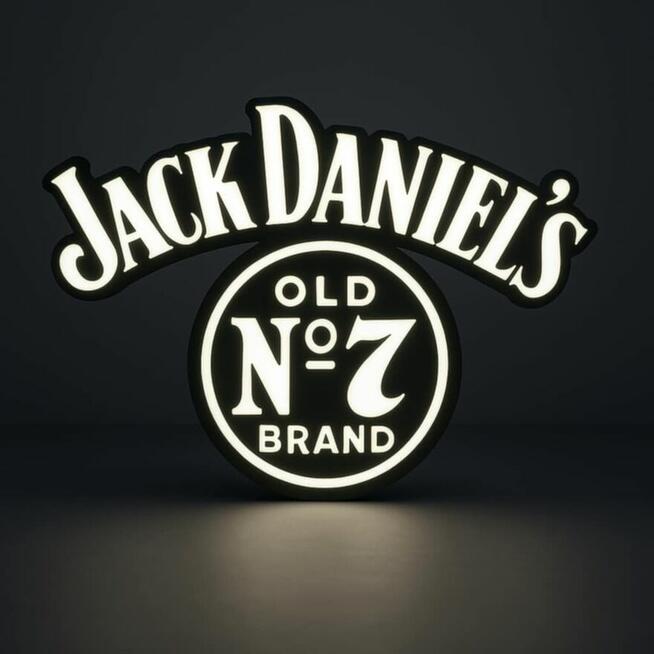 Wyjątkowa Lampka, Napis Jack Daniels Old No. 7