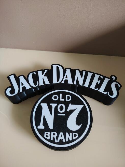 Wyjątkowa Lampka, Napis Jack Daniels Old No. 7