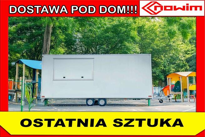 Przyczepa gastronomiczna handlowa 6 m foodtruck okazja