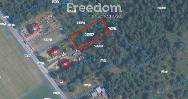 Działka budowlana 1000 m² – Wężówka