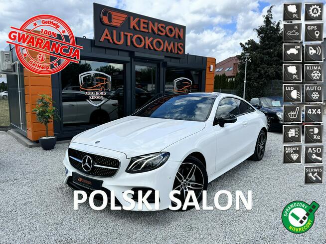Mercedes E 220 Polski Salon, Pełny serwis, Panorama dach, Kamera cofania, LED, AMG