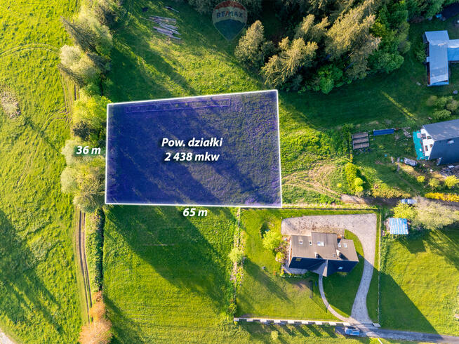 Działka budowlana w górach, Czerwienne