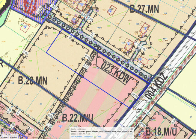Działka rolna Dziewięć Włók gm. Pruszcz Gdański,
