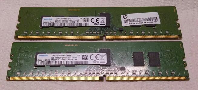 PAMIĘĆ RAM 16GB DDR4 SAMSUNG 1Rx8 2400T-RE0-11-DC0 2x8GB