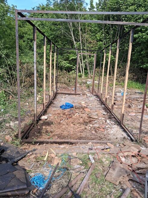 Szkielet garażu metalowy