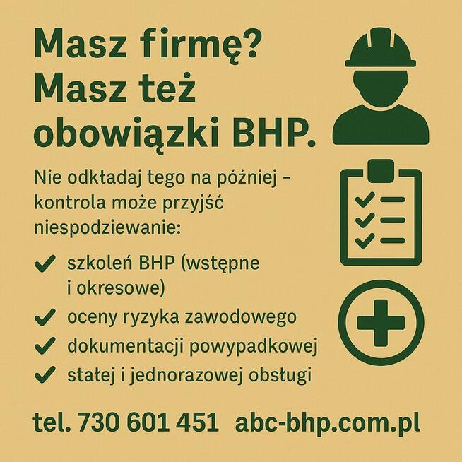 Obsługa BHP: szkolenia, dokumentacja, ocena ryzyka