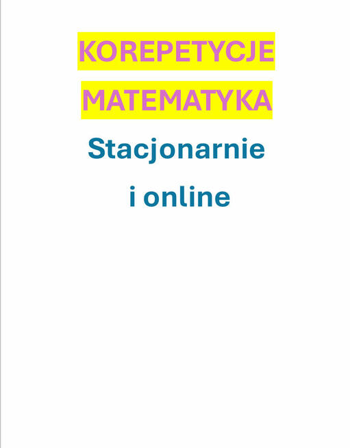 Korepetycje z matematyki