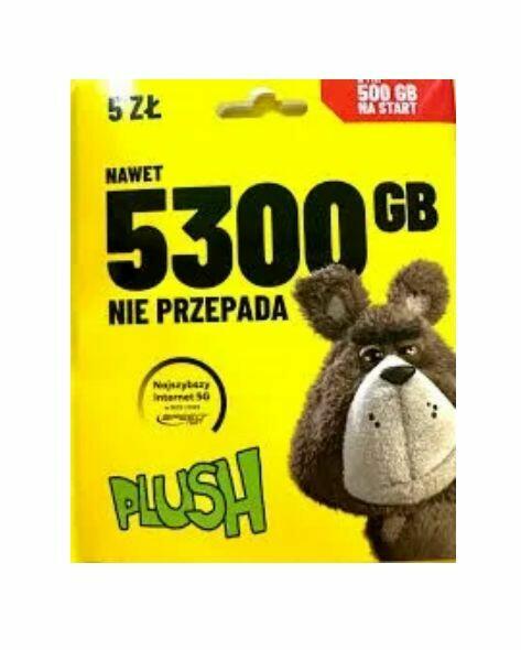 Zarejestrowane karty SIM Plush starter