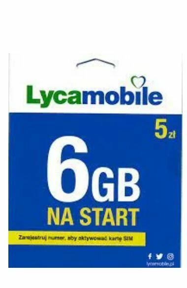 Lyca mobile starter Gotowy Aktywne karty