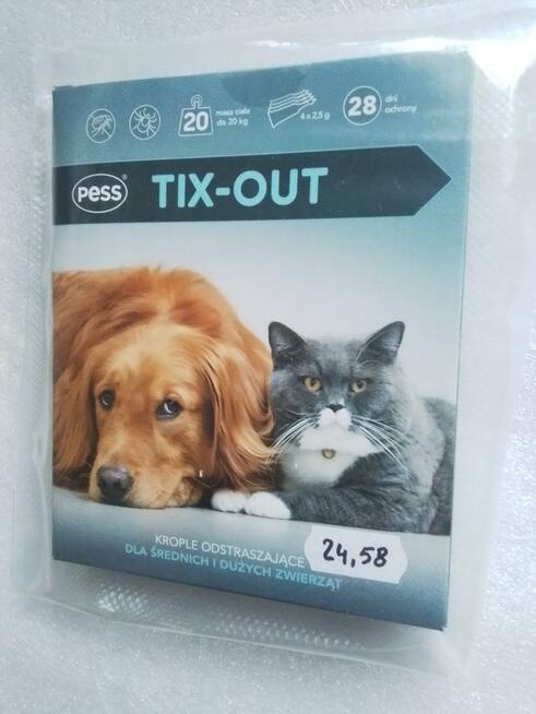 Preparat na pchły i kleszcze dla psów I kotów*PESS-TIX OUT*