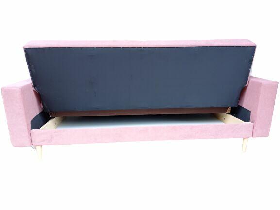 Kanapa rozkładana, wersalka Burgaz w kolorze pudrowy róż