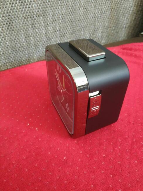 Budzik analogowy Kwarcowy Zegarek zegar dla Seniora czarny