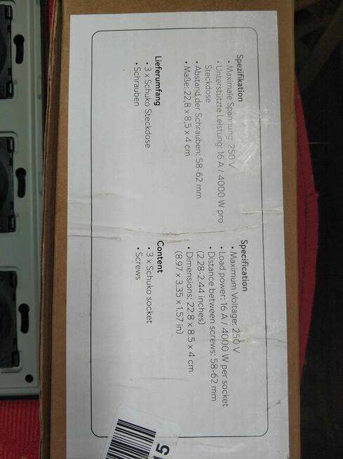 Gniazdo Elektryczne Gniazdko natynkowe aluminiowe Navaris