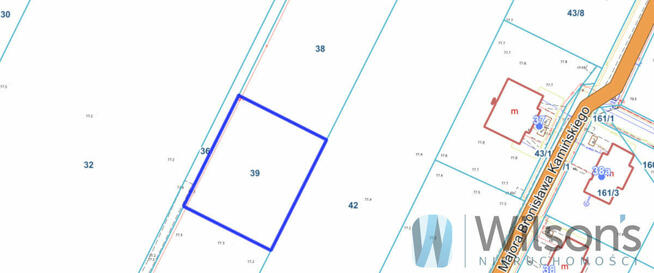 Działka budowlana Łomianki Dolne gm. Łomianki, Łużycka