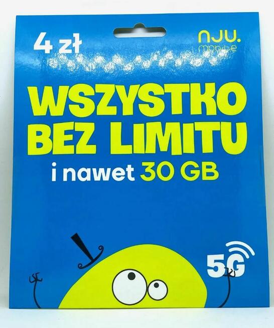 Działające karty SIM Nju startery polskie Nju