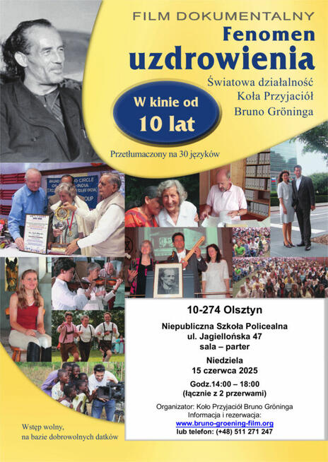 Olsztyn Bruno Groening film uzdrowienia