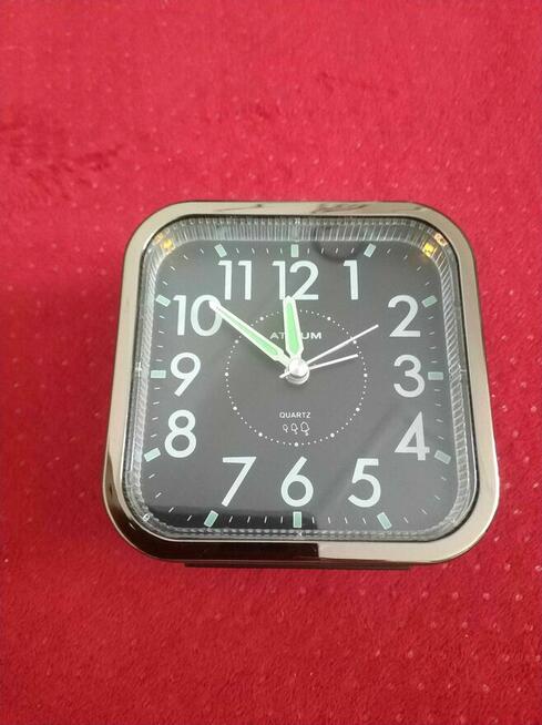 Budzik analogowy Kwarcowy Zegarek zegar dla Seniora czarny