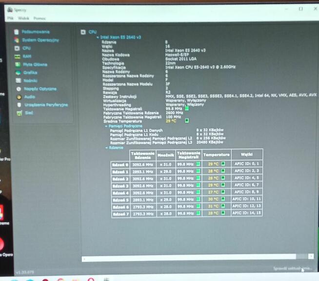 Komputer HP Z440 TOWER XEON E5-2640 v3 8x3.40GHz DDR4 32GB