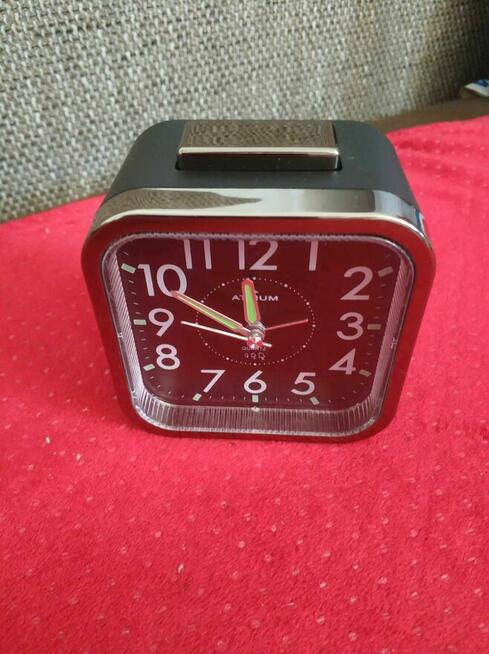 Budzik analogowy Kwarcowy Zegarek zegar dla Seniora czarny