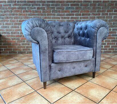 Fotel Chesterfield pikowany Elite