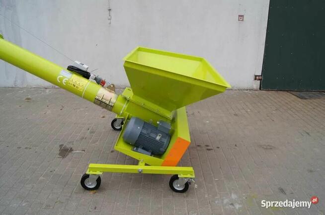 przenośnik ślimakowy skośny z koszem zasypowym 200/4