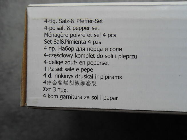 BergHOFF CUBO 4-CZĘŚCIOWY KOMPLET DO SOLI I PIEPRZU